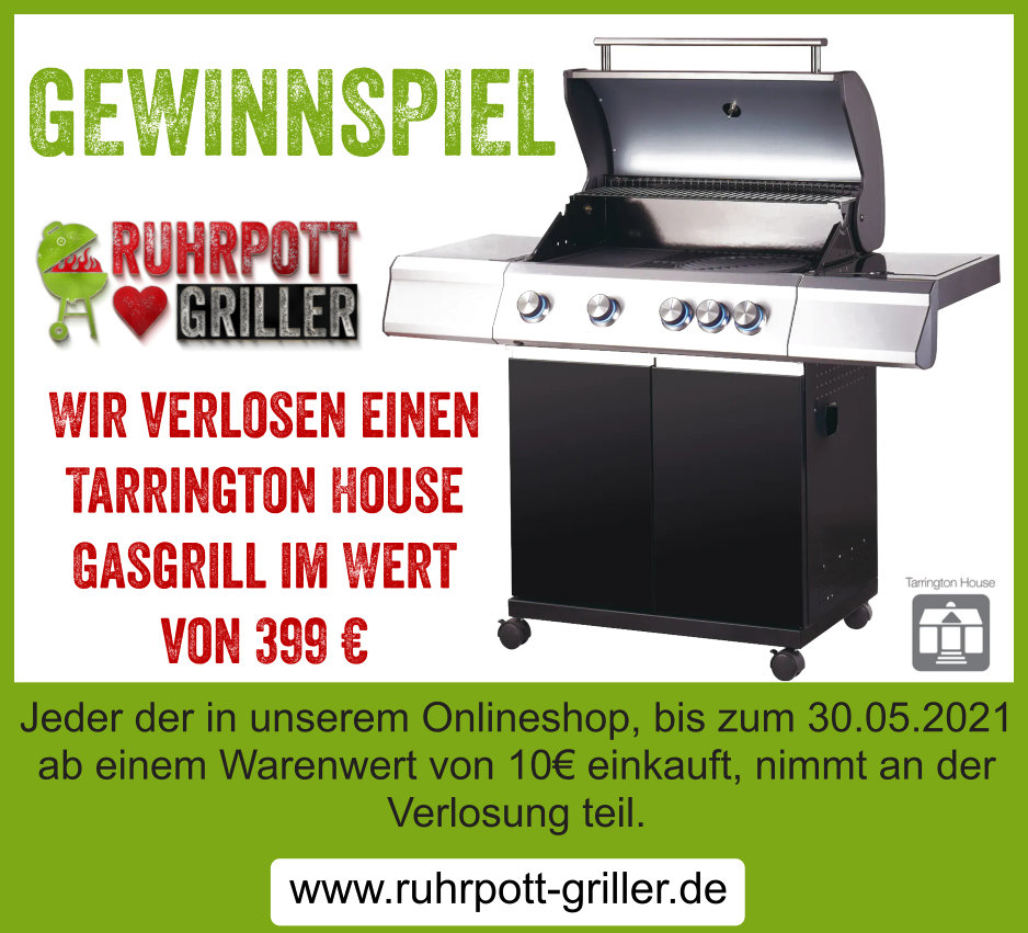 Gewinnspiel 2021 Tarrington House Gasgrill Gewinnspiel 2021 Tarrington House Gasgrill